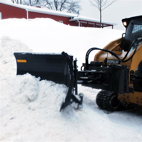 v blade snow plow skid steer|skid steer snow pusher.